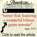 American Cinematographer article, June '73